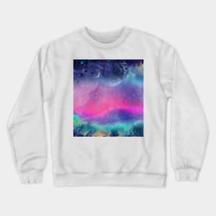 Tie Dye Watercolor Abstract Pattern Crewneck Sweatshirt